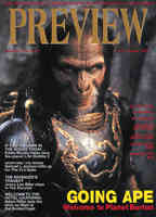 PREVIEW magazine cover Issue 52 July/August 2001
