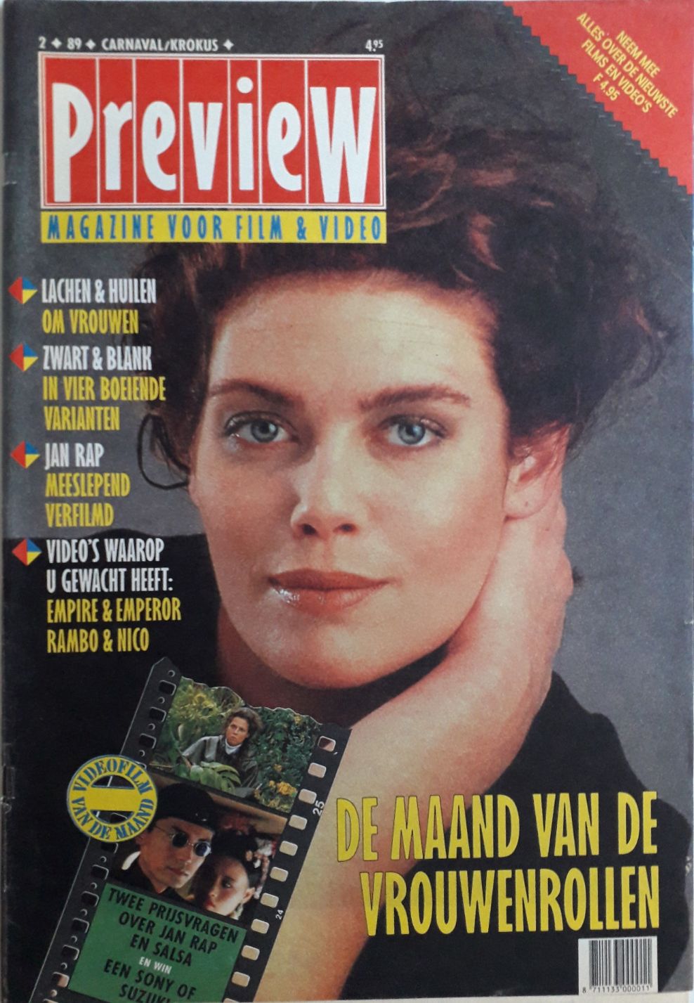 PREVIEW (NL) magazine cover Issue 2 Spring 1989