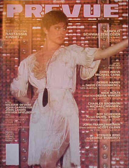PREVUE magazine cover Issue 47 April/May 1982
