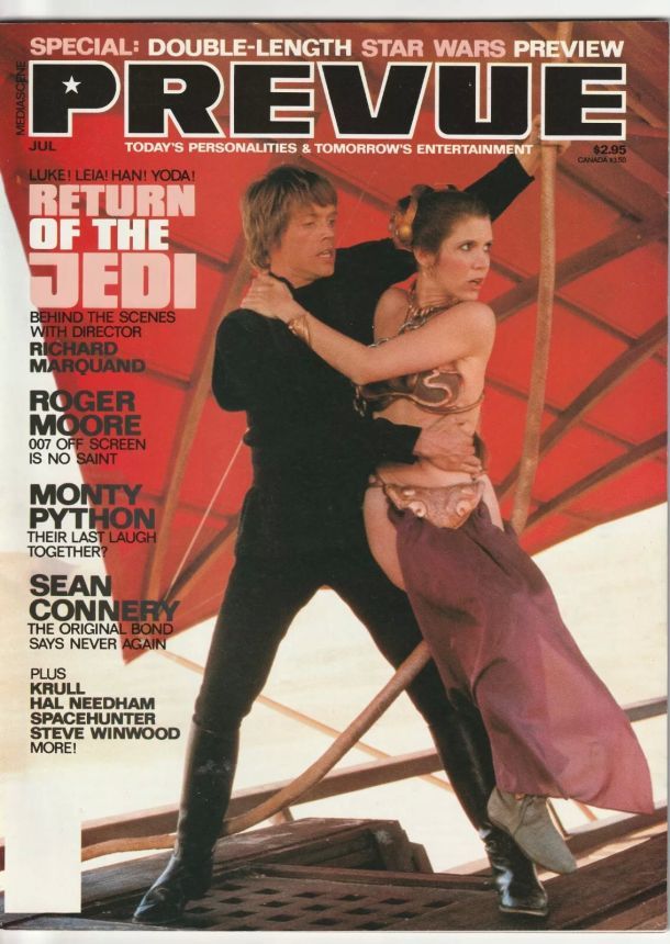 PREVUE magazine cover Issue 52 June/July 1983