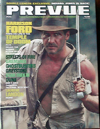 PREVUE magazine cover Issue 56  1984