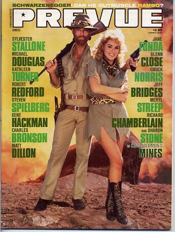 PREVUE magazine cover Issue 62 December-Feb 1985