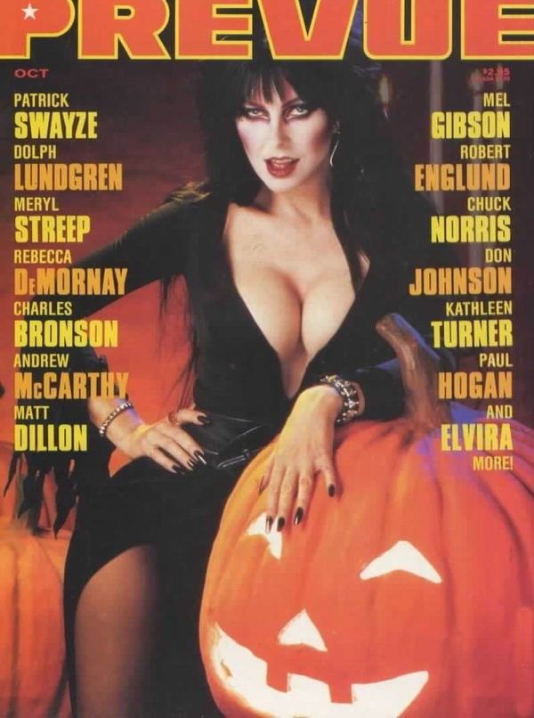 PREVUE magazine cover Issue 73 October/November/December 1988