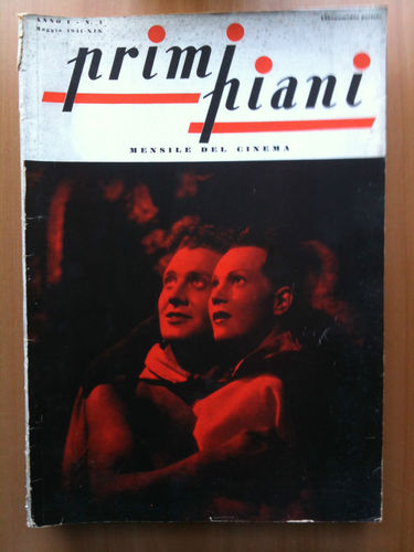 PRIMI PIANI magazine cover Issue 1 May 1941