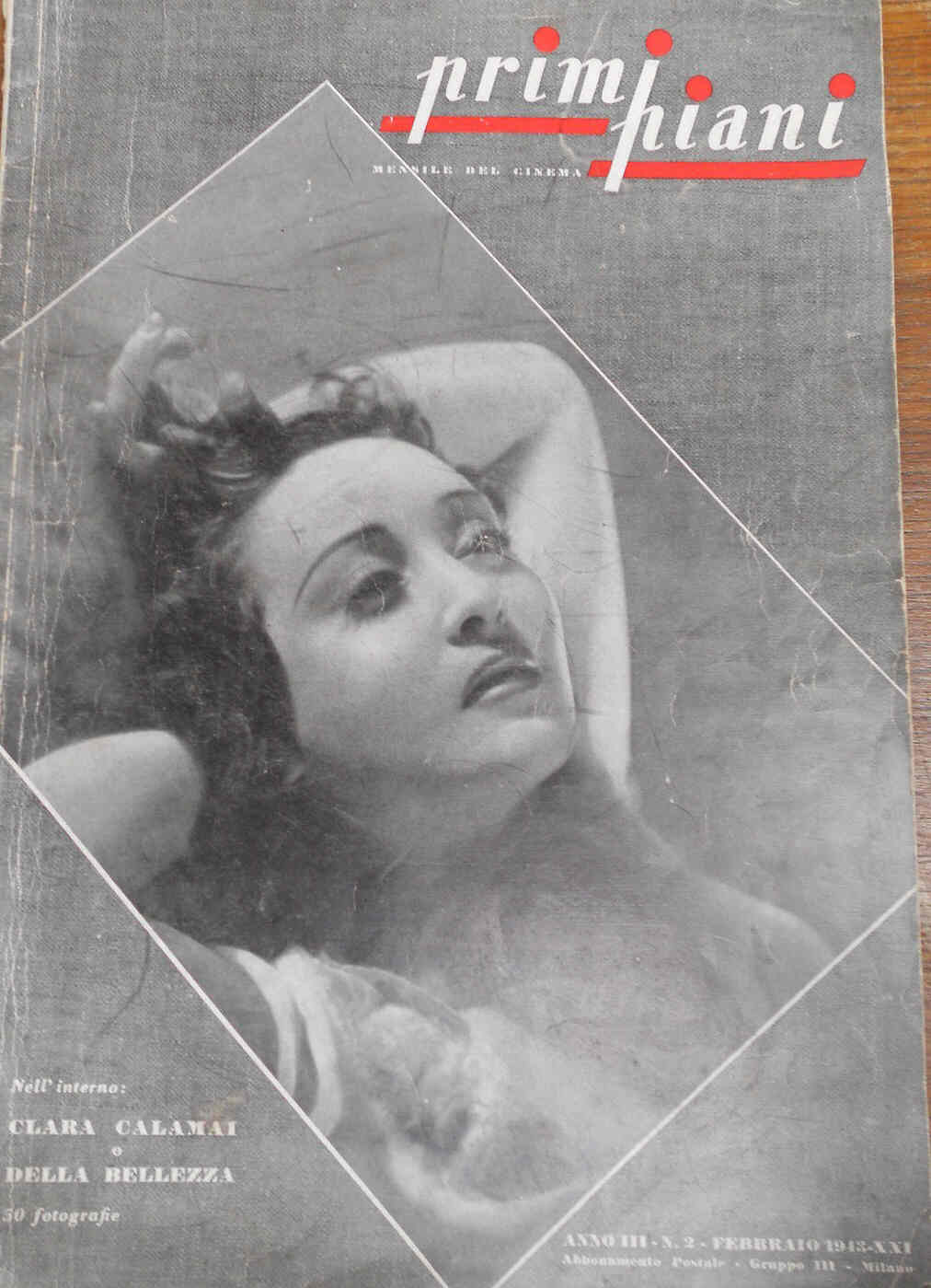 PRIMI PIANI magazine cover February 1943