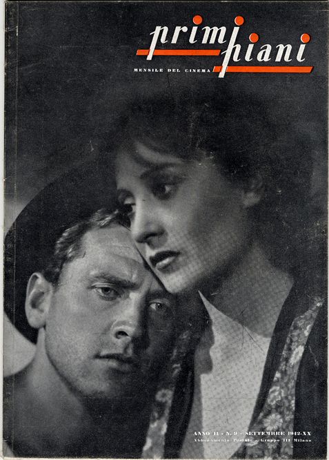 PRIMI PIANI magazine cover Issue 9 September 1942