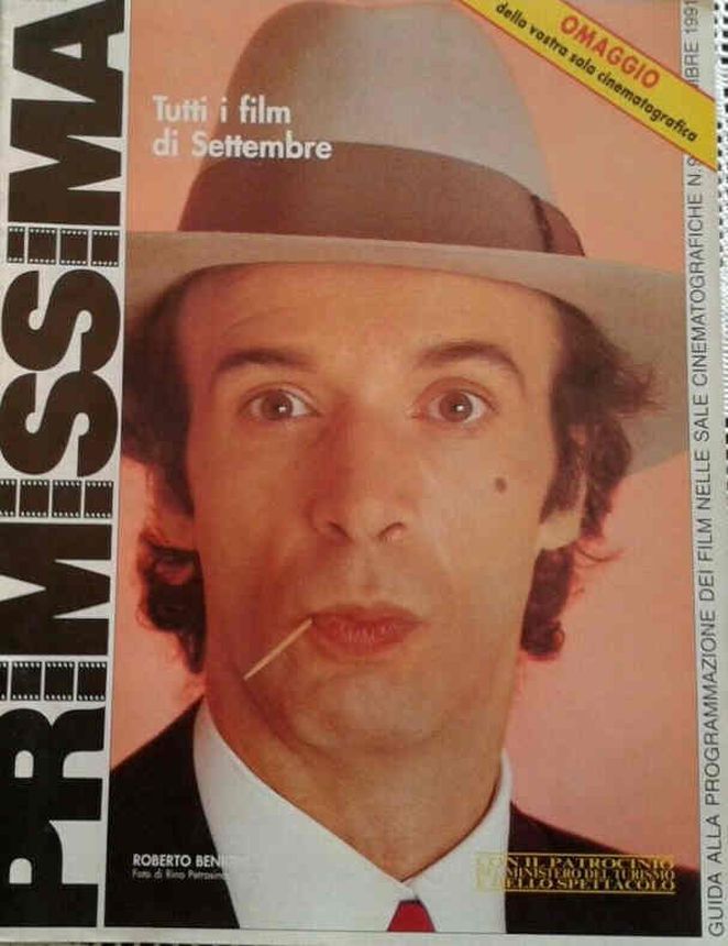 PRIMISSIMA magazine side cover  September 1991