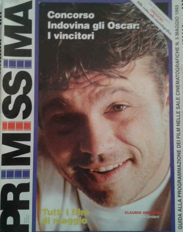 PRIMISSIMA magazine side cover  May 1993