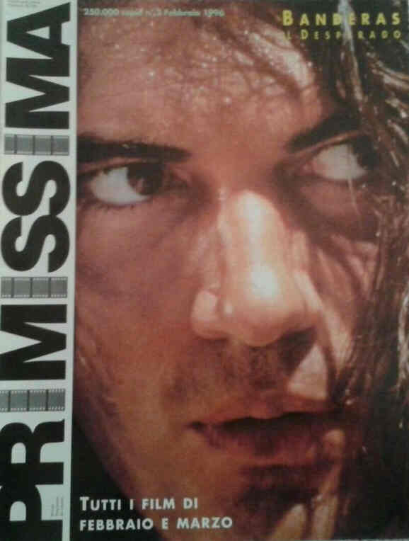 PRIMISSIMA magazine side cover  February 1996