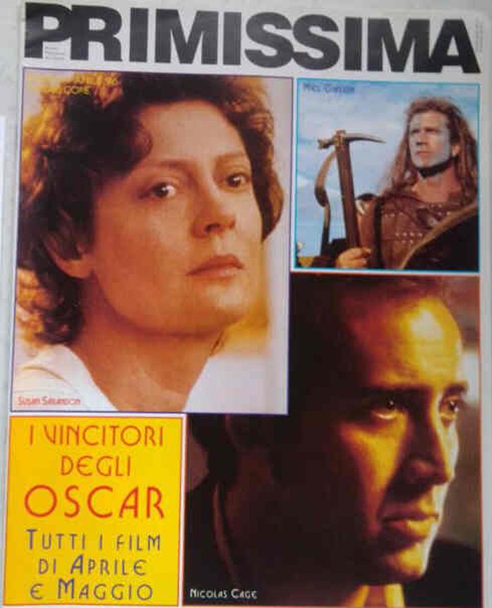 PRIMISSIMA magazine side cover  April 1996