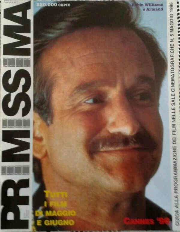 PRIMISSIMA magazine side cover  May 1996