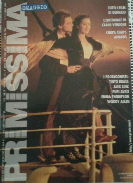 PRIMISSIMA magazine side cover  January 1998