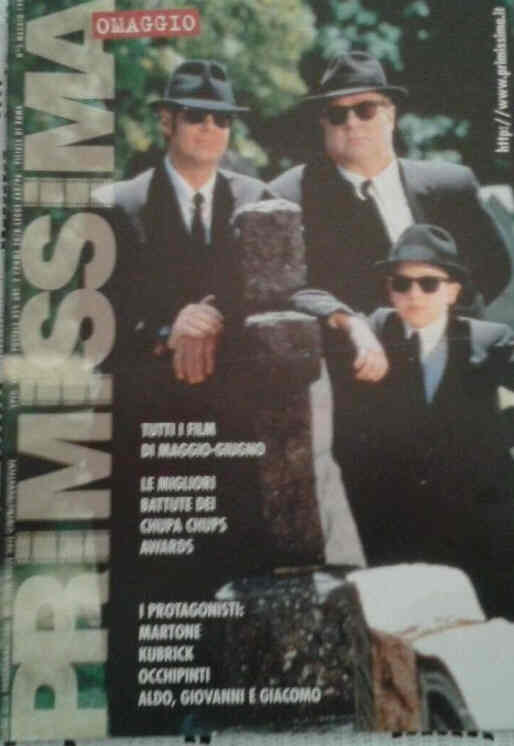 PRIMISSIMA magazine side cover  May 1998