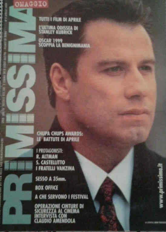 PRIMISSIMA magazine side cover  April 1999