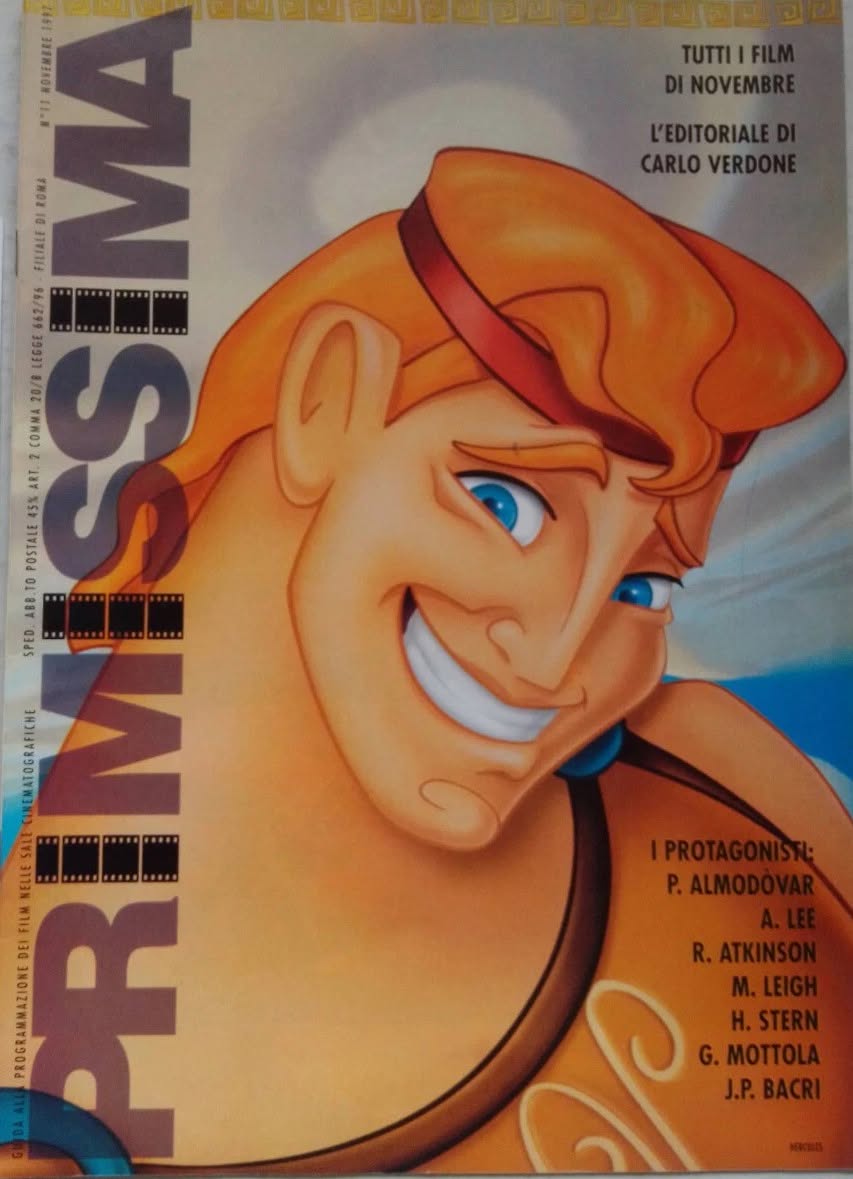 PRIMISSIMA magazine side cover November 1997