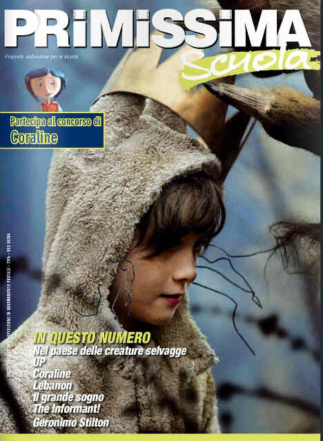 PRIMISSIMA SCUOLA magazine side cover September/October 2009