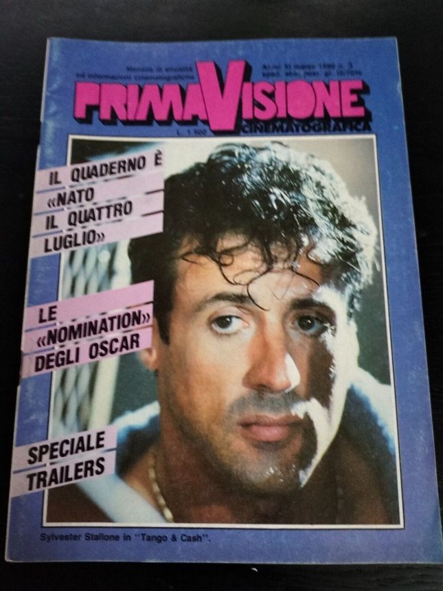 PRIMAVISIONE CINEMATOGRAFICA magazine cover  March 1990