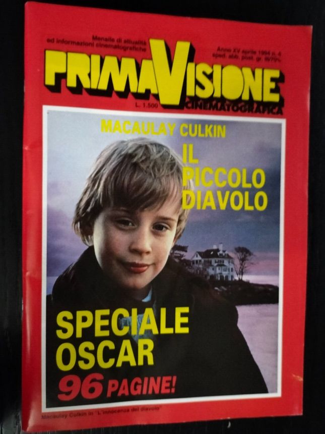 PRIMAVISIONE CINEMATOGRAFICA magazine cover  April 1994