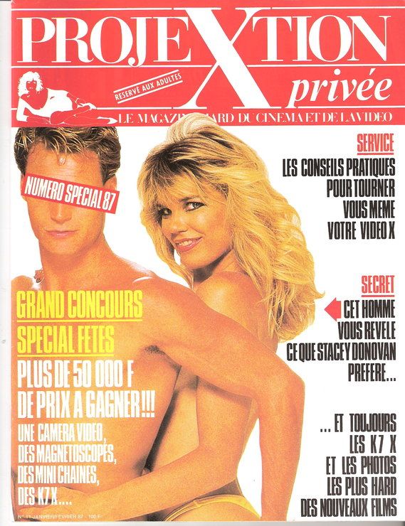 PROJEXTION PRIVEE magazine side cover Issue 11 January/February 1987