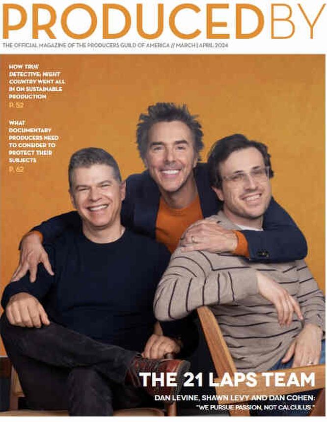 PRODUCED BY magazine side cover  March/April 2024