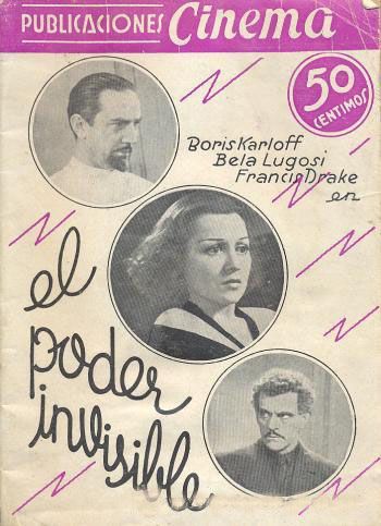 PUBLICACIONES CINEMA magazine side cover Issue 18  