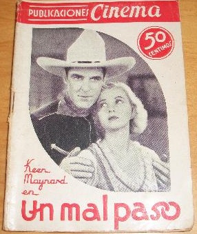 PUBLICACIONES CINEMA magazine side cover Issue 25  
