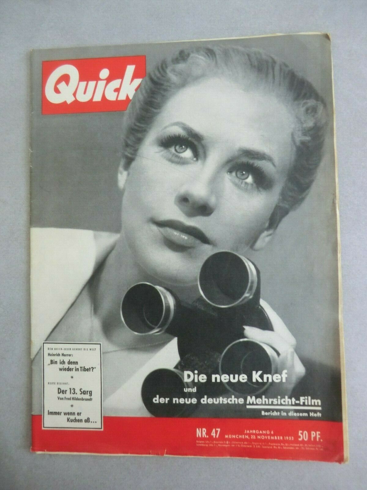 QUICK (DE) magazine side cover Issue 47 22 November 1953