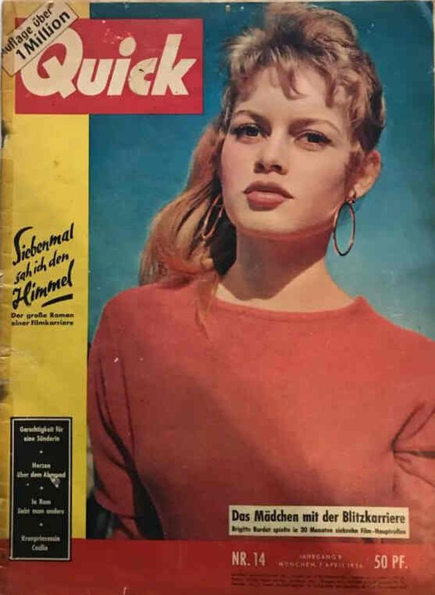 QUICK (DE) magazine side cover 7 April 1956