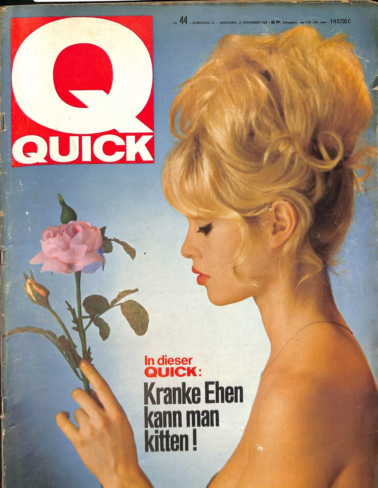 QUICK (DE) magazine side cover Issue 44 3 November 1963