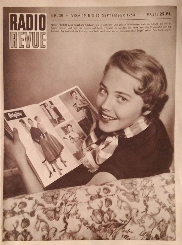 RADIO REVUE magazine side cover Issue 38 19 September 1954