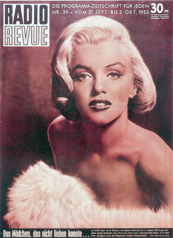 RADIO REVUE magazine side cover Issue 39 27 September 1953