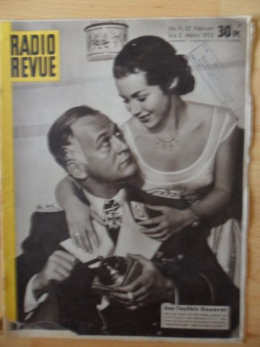 RADIO REVUE magazine side cover Issue 9 27 February 1955