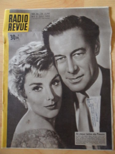RADIO REVUE magazine side cover Issue 26 26 June 1955