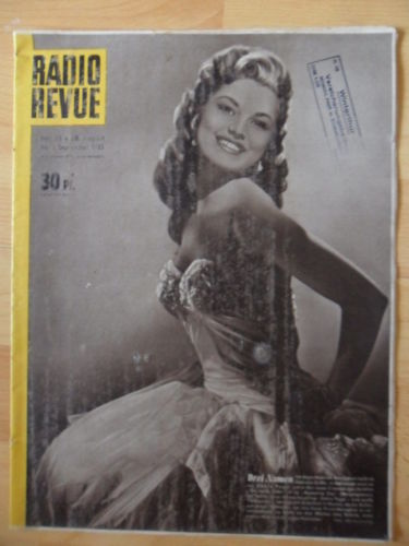 RADIO REVUE magazine side cover Issue 35 28 August 1955