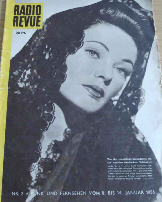 RADIO REVUE magazine side cover Issue 2 8 January 1956