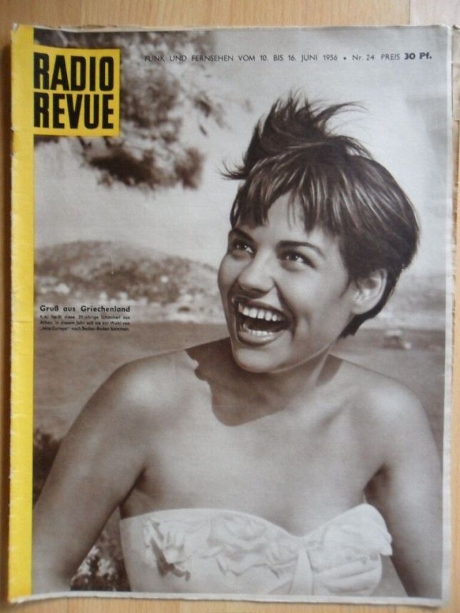 RADIO REVUE (AT) magazine side cover 10 June 1956