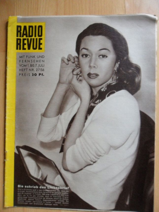 RADIO REVUE (AT) magazine side cover 7 July 1956