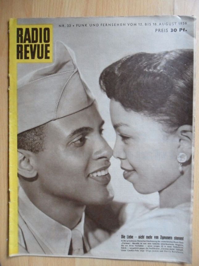 RADIO REVUE (AT) magazine side cover 12 August 1956