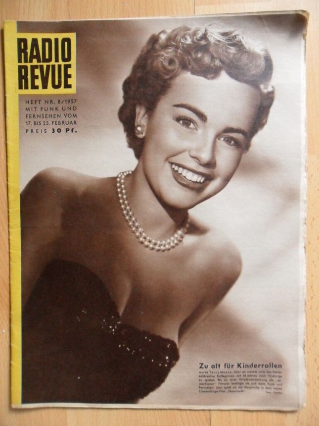RADIO REVUE (AT) magazine side cover 17 February 1957