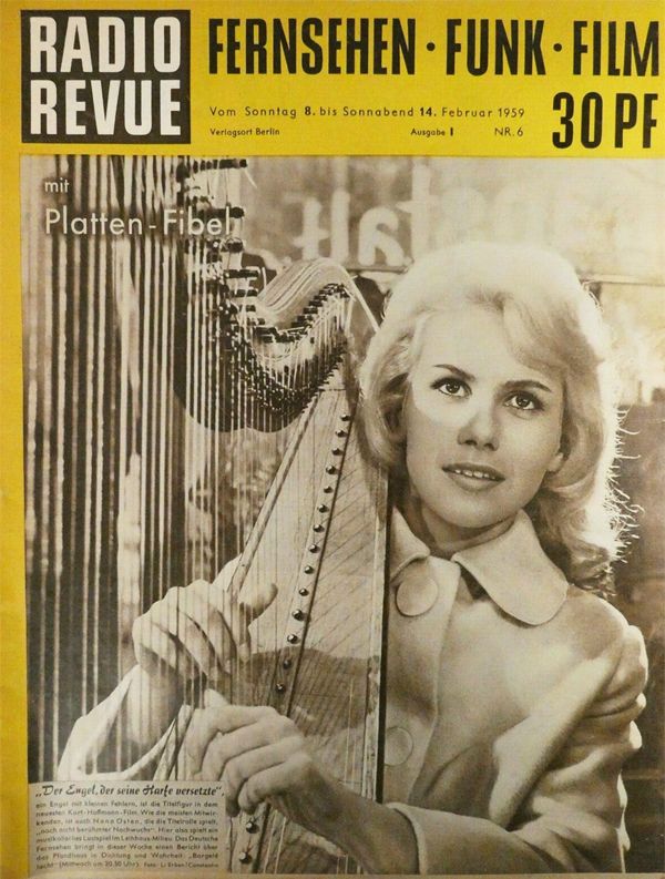 RADIO REVUE magazine side cover Issue 6 8 February 1959