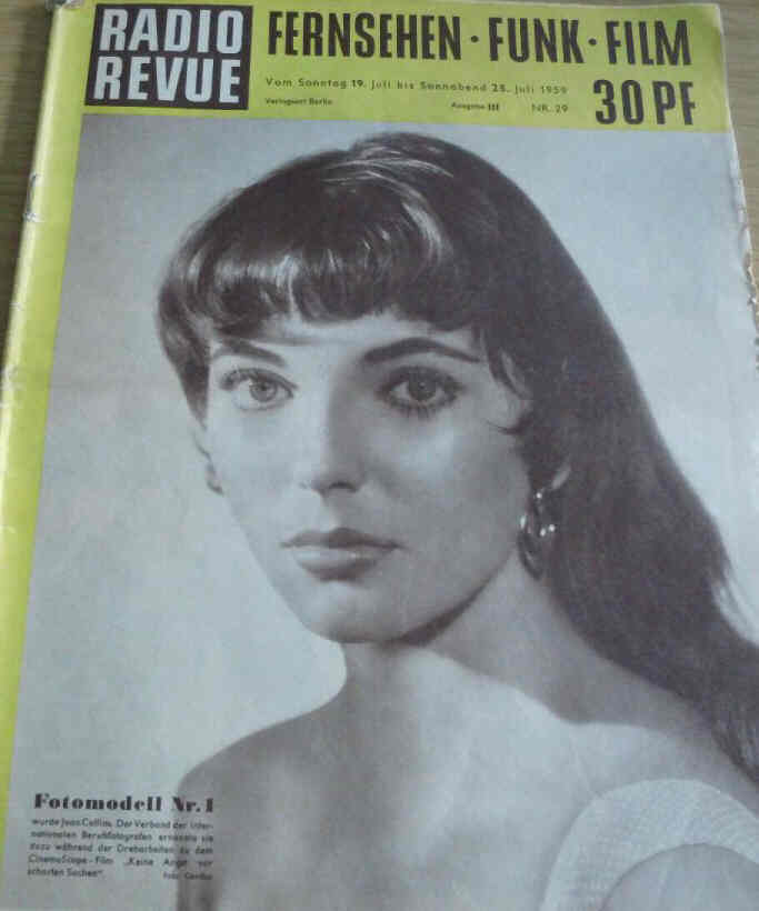 RADIO REVUE magazine side cover Issue 29 19 July 1959