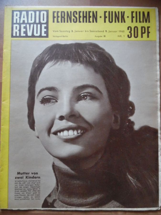 RADIO REVUE magazine side cover Issue 1 9 January 1960