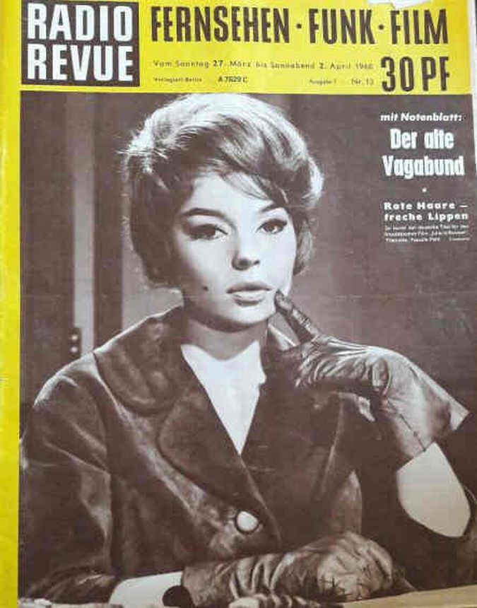 RADIO REVUE magazine side cover Issue 13 27 March 1960