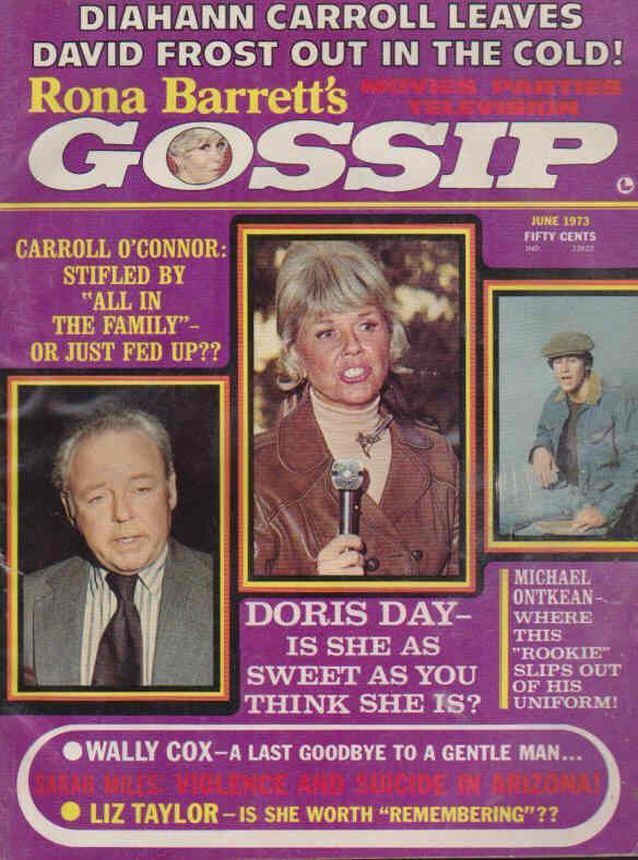 RONA BARRETTS GOSSIP magazine side cover June 1973