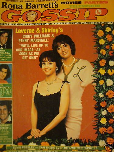 RONA BARRETTS GOSSIP magazine side cover September 1975