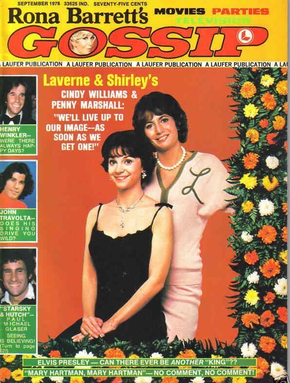 RONA BARRETTS GOSSIP magazine side cover September 1976