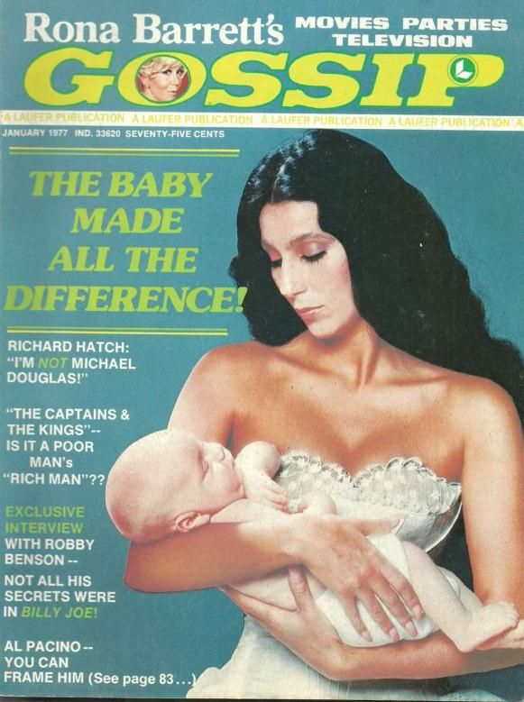 RONA BARRETTS GOSSIP magazine side cover January 1977