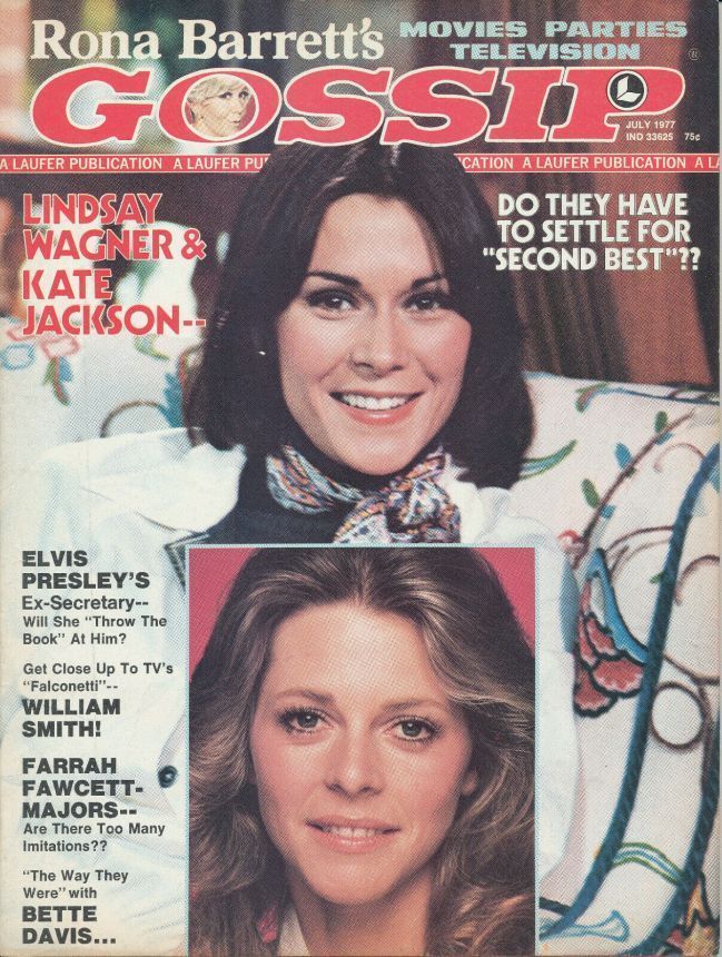 RONA BARRETTS GOSSIP magazine side cover July 1977