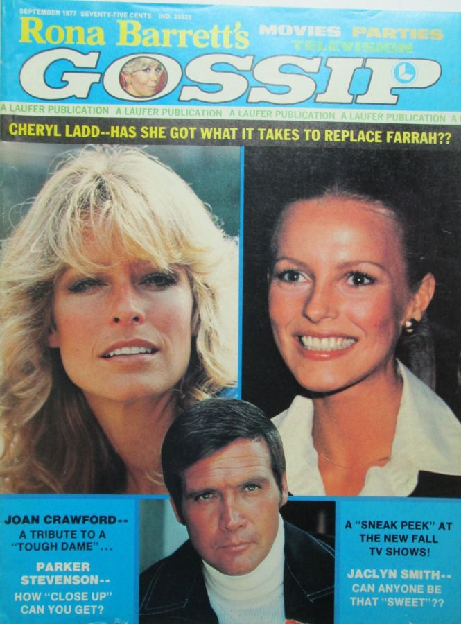 RONA BARRETTS GOSSIP magazine side cover September 1977