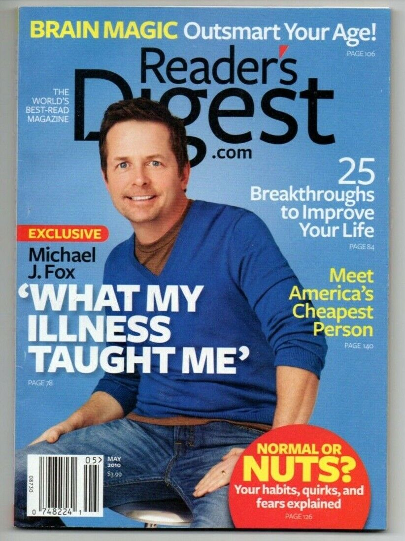 READERS DIGEST magazine cover  May 2010